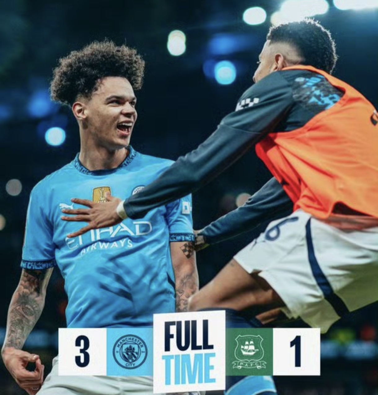 曼城逆转胜马赛,加比亚迪尼破门双响 曼城逆转胜马赛,加比亚迪尼破门双响